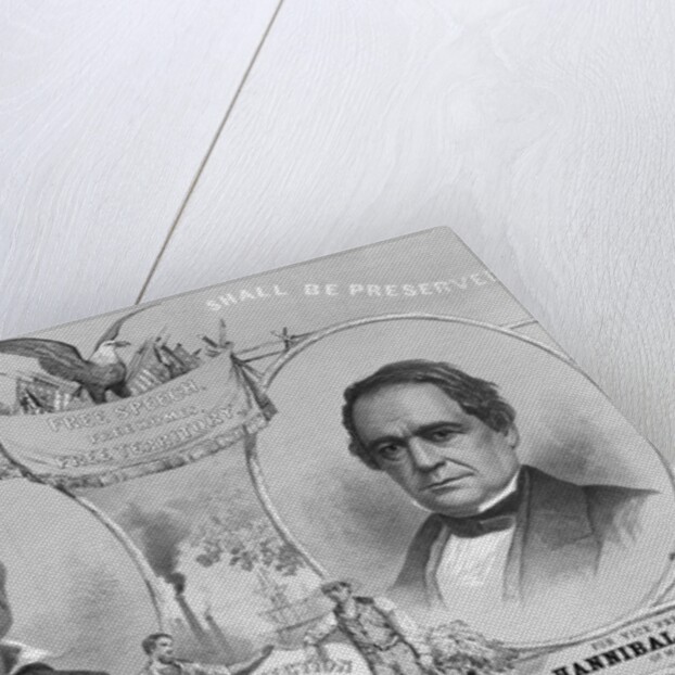 Election Poster with Abraham Lincoln and Hannibal Hamlin by Anonymous