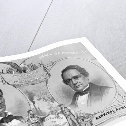 Election Poster with Abraham Lincoln and Hannibal Hamlin by Anonymous