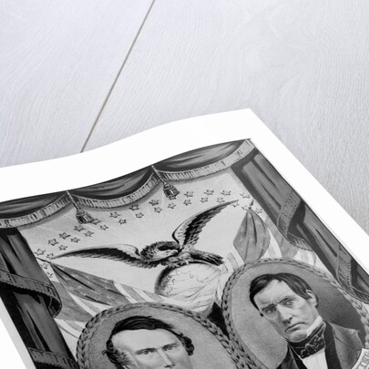 Franklin Pierce and William King on Election Poster by Anonymous