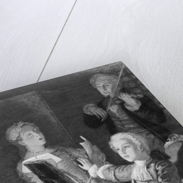 Mozart and Accompanists Rehearsing at Piano by Anonymous