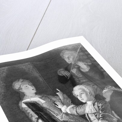 Mozart and Accompanists Rehearsing at Piano by Anonymous