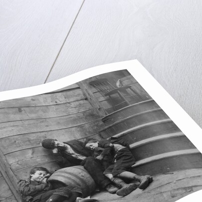 Poor and Homeless Sleeping on Streets by Anonymous