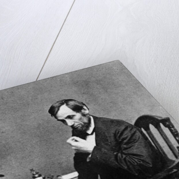 President Abraham Lincoln Sitting in Chair by Anonymous