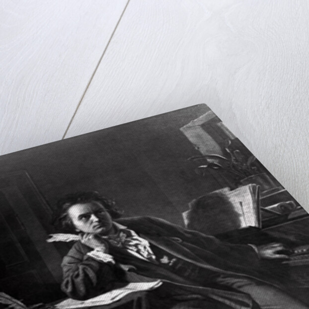 Beethoven Concentrating on His Work by Anonymous