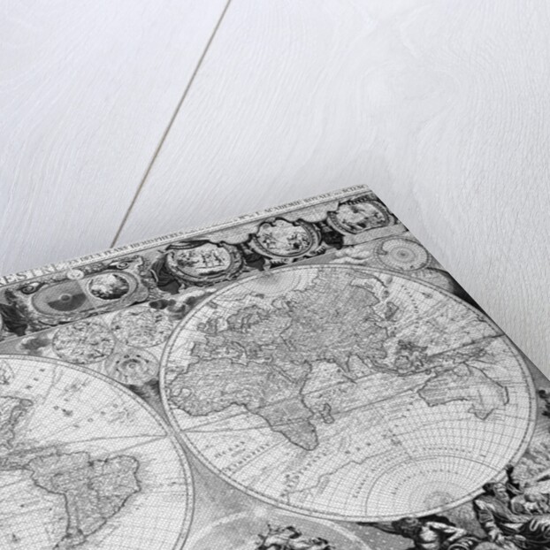 Two Hemisphere World Map by Anonymous