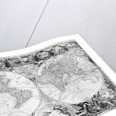 Two Hemisphere World Map by Anonymous