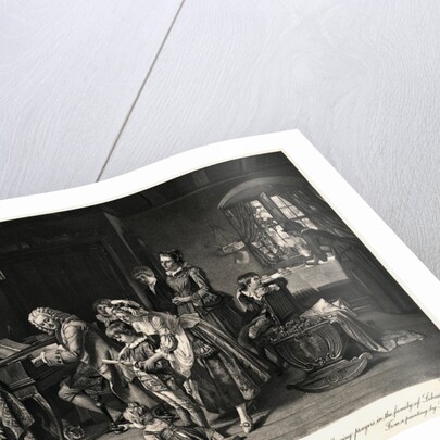 Morning Prayers in the Family of Sebastian Bach Photogravure by Anonymous