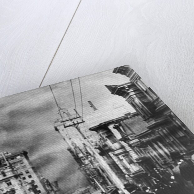 Residents Watching Fire by Anonymous