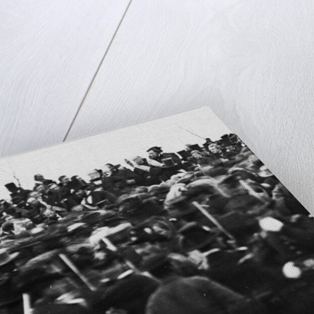 Abraham Lincoln Giving Gettysburg Address by Anonymous