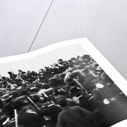 Abraham Lincoln Giving Gettysburg Address by Anonymous