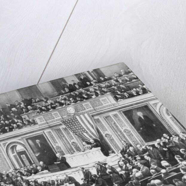 Woodrow Wilson Addressing Congress by Anonymous