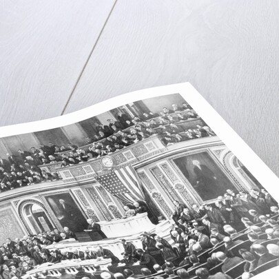 Woodrow Wilson Addressing Congress by Anonymous