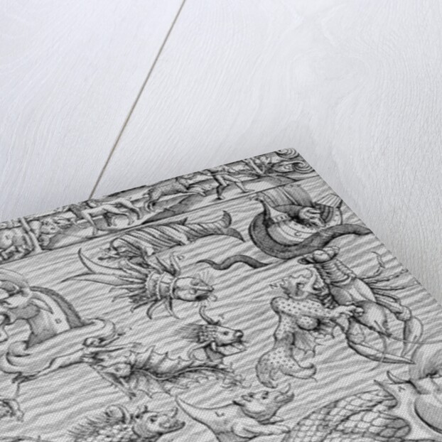 Illustration of Mythical Sea Monsters by Sebastian Munster