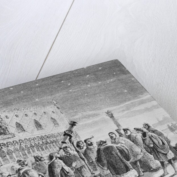 Illustration of Galileo Demonstrating Telescope by Anonymous