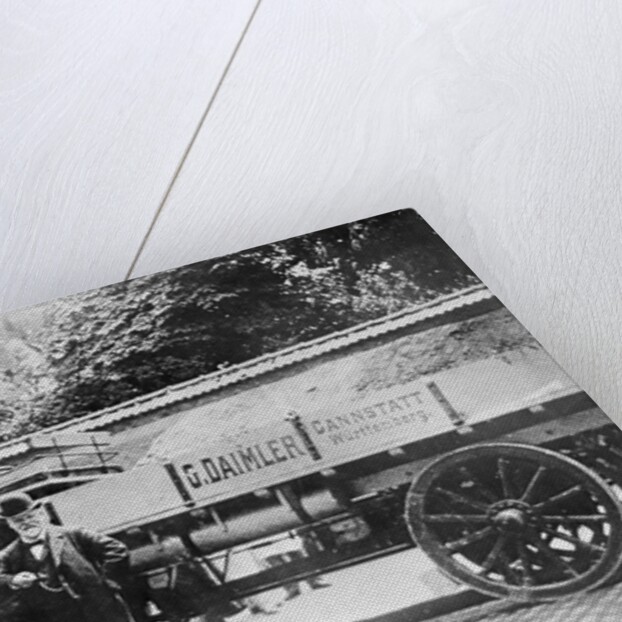 Gottlieb Daimler Posing with Others at Truck by Anonymous
