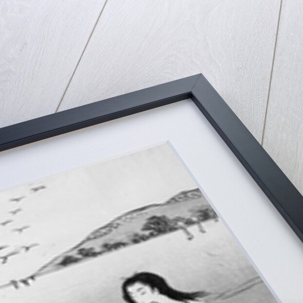 Woodblock Print of Japanese Female Pearl Divers by Anonymous