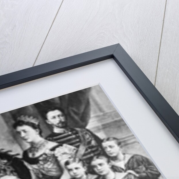 King Oscar II with Swedish Royal Family by Anonymous