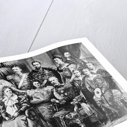 King Oscar II with Swedish Royal Family by Anonymous