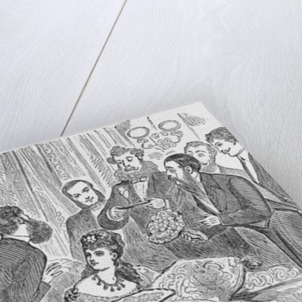 Men Daunting Woman with Gifts by Anonymous