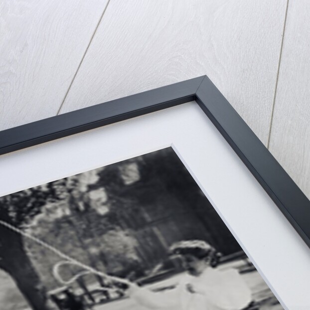 Adults with jumping rope in street, New York City, New York State, USA by Anonymous