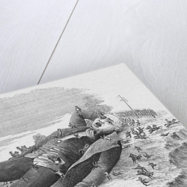 Gulliver Tied Down by Lilliputians