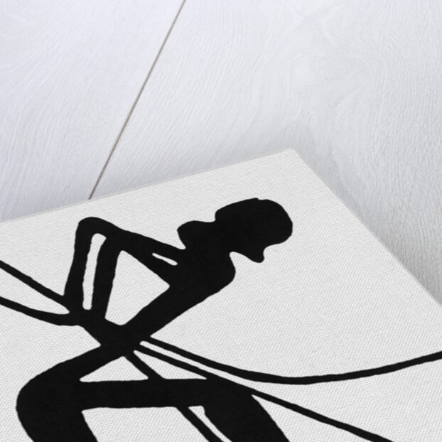 Profile Cave Drawing of an Archer by Anonymous
