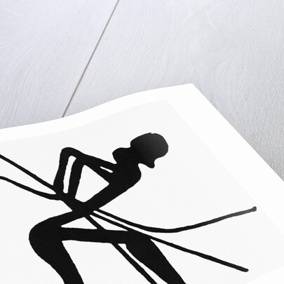 Profile Cave Drawing of an Archer by Anonymous