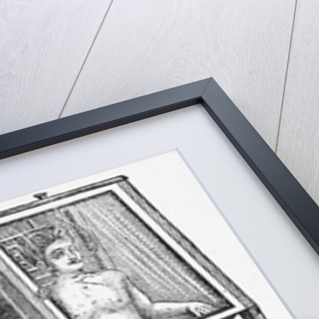 Drawing of Man Inside an Early Steam Bath by Anonymous