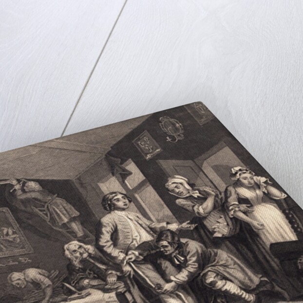 The Young Heir Taking Possession from the Series A Rake's Progress by William Hogarth