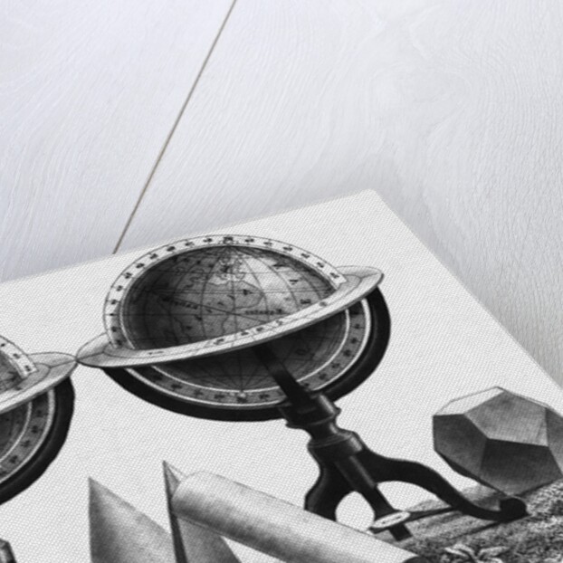Earth Globe Designs with Various Shapes at the Base by Anonymous