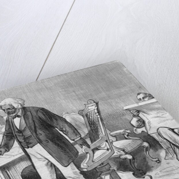 Man Shaking Hands with Frederick Douglass by Anonymous