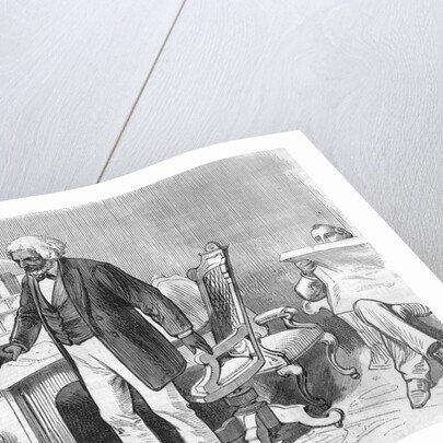 Man Shaking Hands with Frederick Douglass by Anonymous