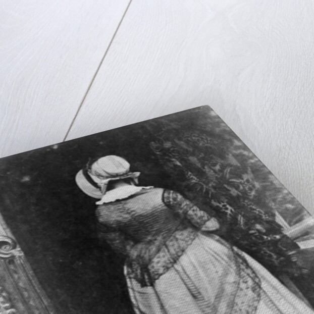 Rear View of Victorian Woman by Anonymous