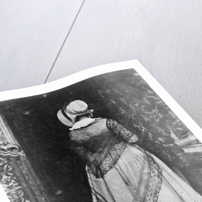 Rear View of Victorian Woman by Anonymous