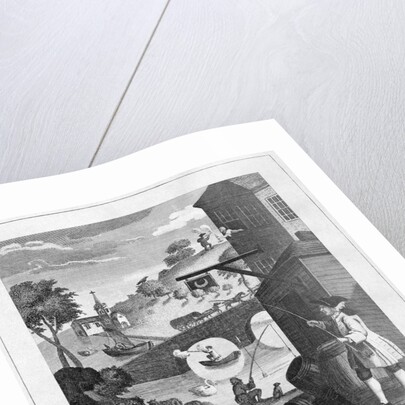 Hogarth Print on Perspective by Anonymous