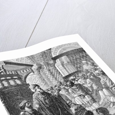 Illustration of the Coronation of Hugh Capet by Anonymous