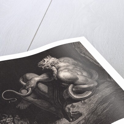 Engraving of Minos by Gustave Dore