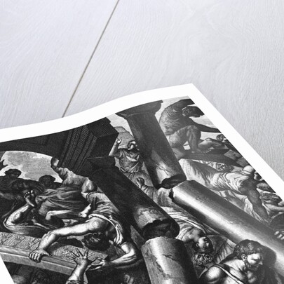 Illustration Depicting Samson Destroying Temple by Anonymous