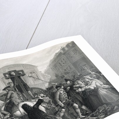 Illustration of Daniel DeFoe in the Pillory by Anonymous