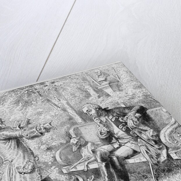 Frederick the Great and Voltaire Print by Anonymous