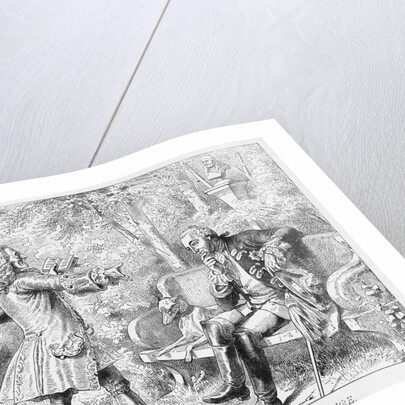 Frederick the Great and Voltaire Print by Anonymous