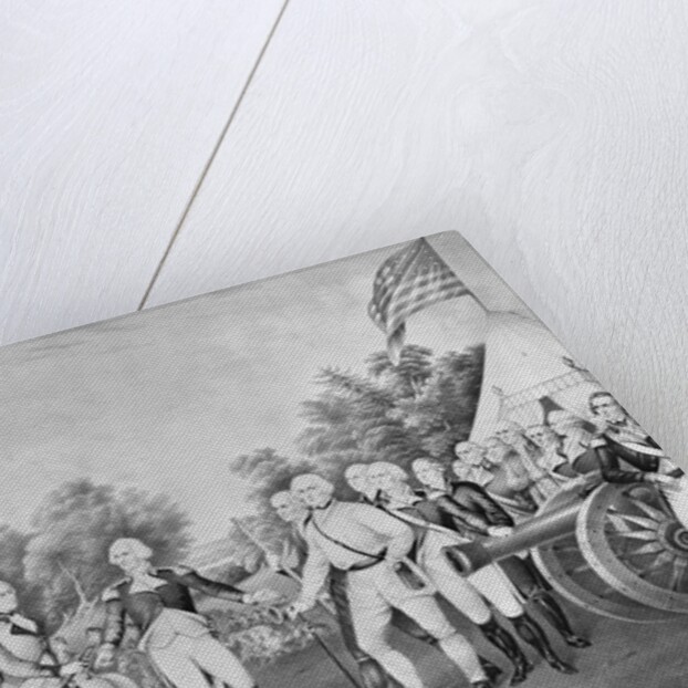 Lithograph of The Surrender of General Burgoyne by Currier & Ives