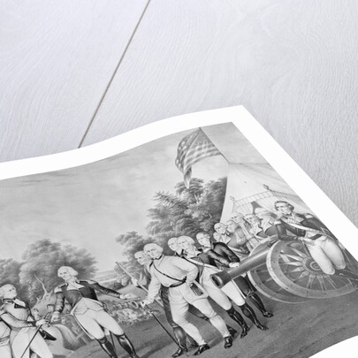 Lithograph of The Surrender of General Burgoyne by Currier & Ives