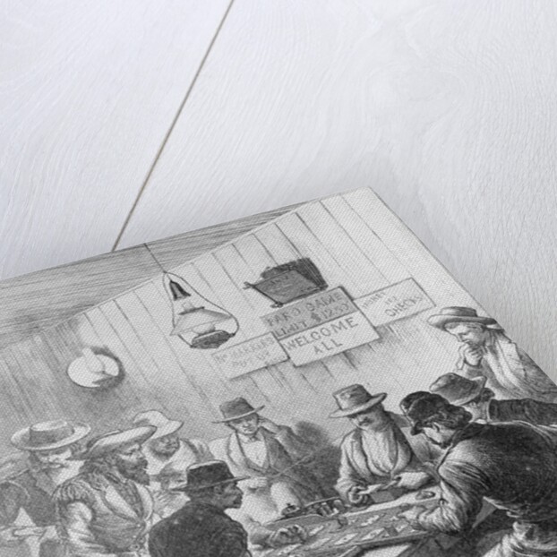 Men Gambling at Saloon by Anonymous