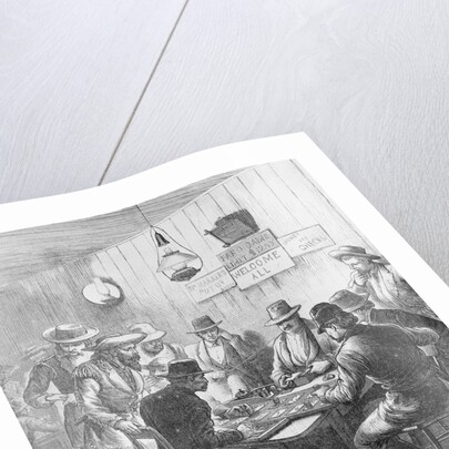 Men Gambling at Saloon by Anonymous