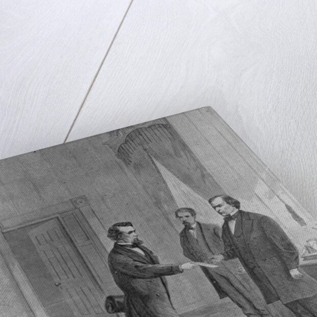 Andrew Johnson Receiving Impeachment Summons by Anonymous