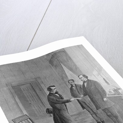 Andrew Johnson Receiving Impeachment Summons by Anonymous