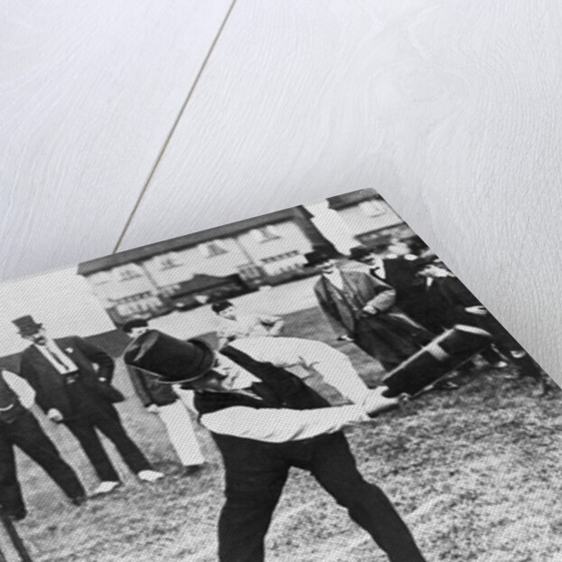 Man Playing Cricket by Anonymous