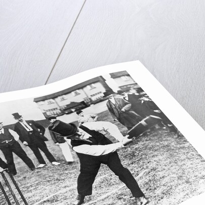 Man Playing Cricket by Anonymous