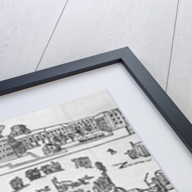 Frost Fair on the Frozen Thames Woodcut by Anonymous